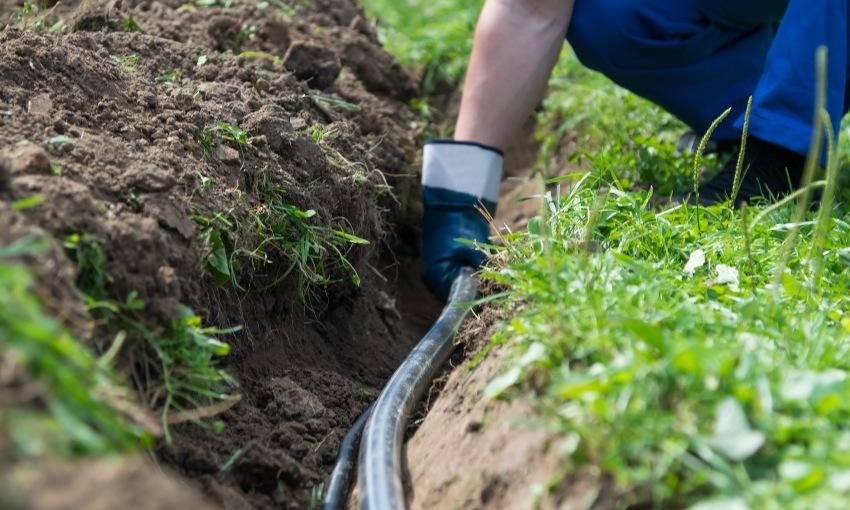 Wasserleitung im Garten verlegen