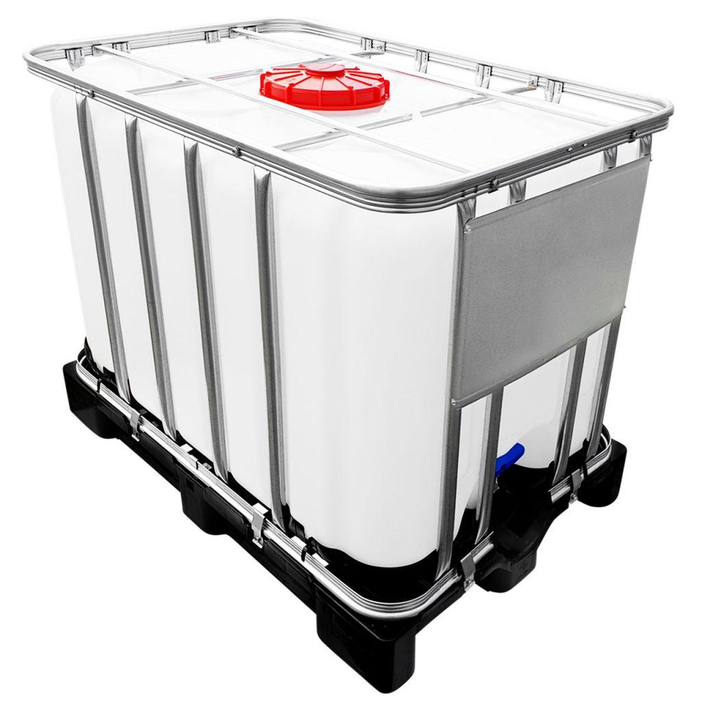 600l IBC Container UN-Zulassung auf PE-Palette NEU - Gefahrgutbehälter aus Kunststoff