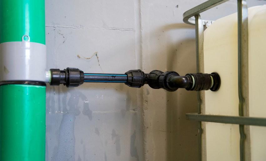 Regenwasser ableiten in IBC Container