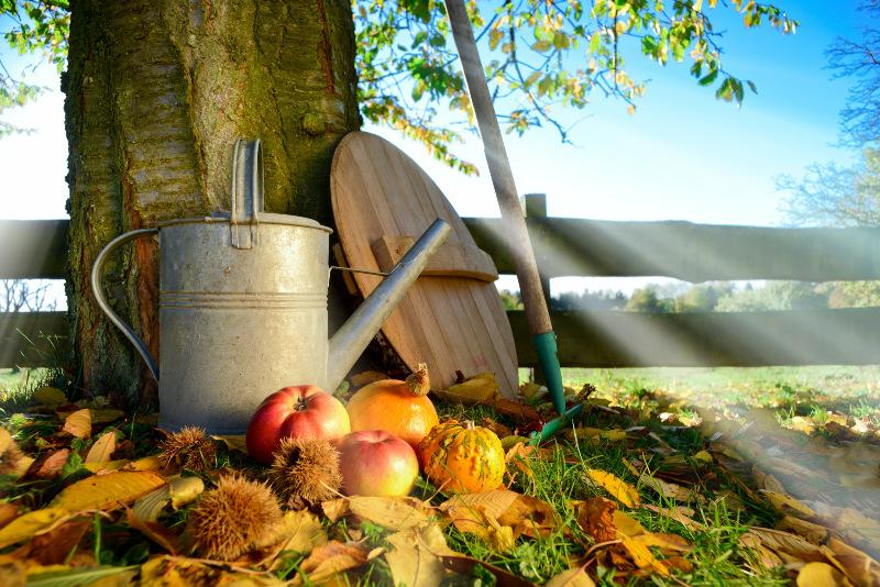 Gießen im Herbst