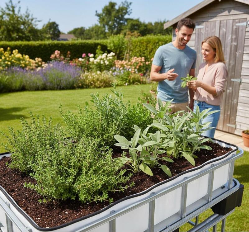 200l IBC Hochbeet Neuwertig/Rebottled Podest Farming Speicher +SET 200l IBC Hochbeet Neuwertig/Rebottled Podest Farming Speicher +SET