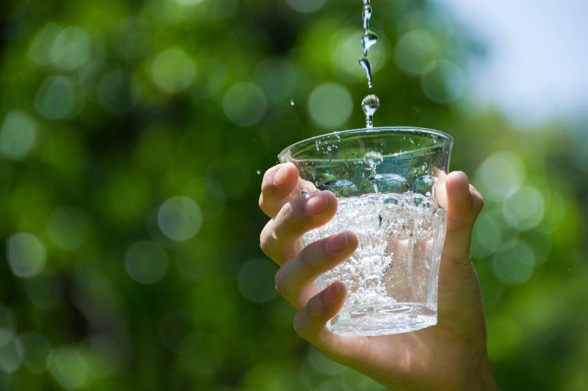 Glas Wasser - Regenwasserqualität 