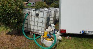 IBC Container als Abwassertank