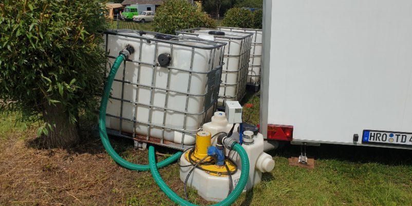 IBC Container als Abwassertank