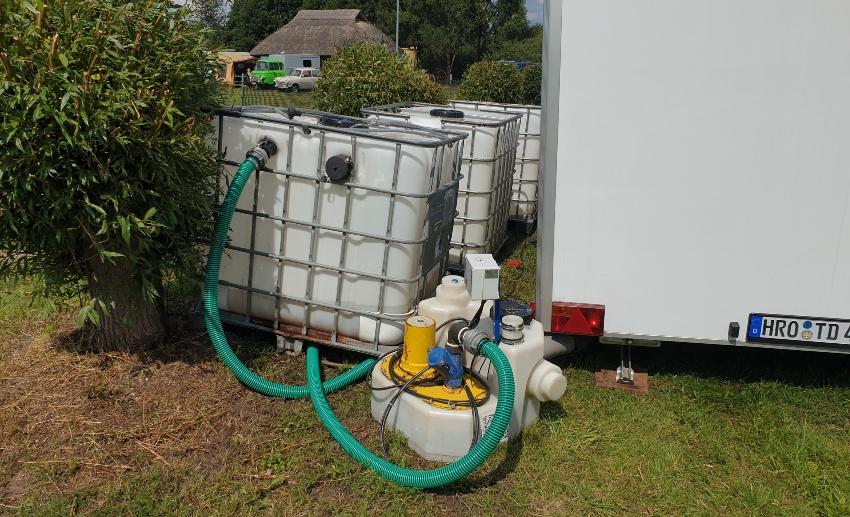 IBC Container als Abwassertank