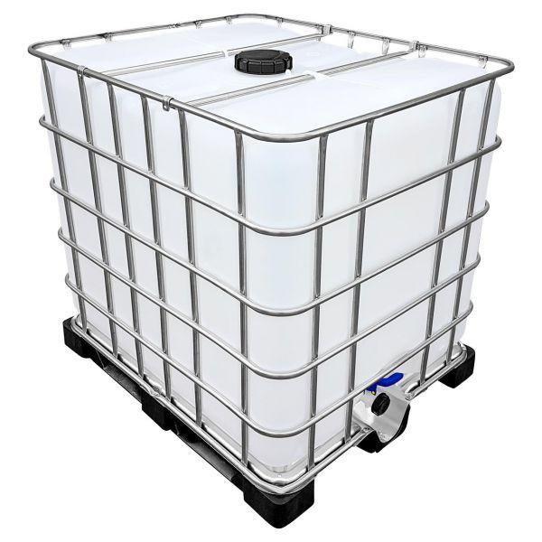 1000l IBC Wassertank Rebottled »FOOD« auf PE-Palette (Neuwertig) - Verkaufstheke selber bauen