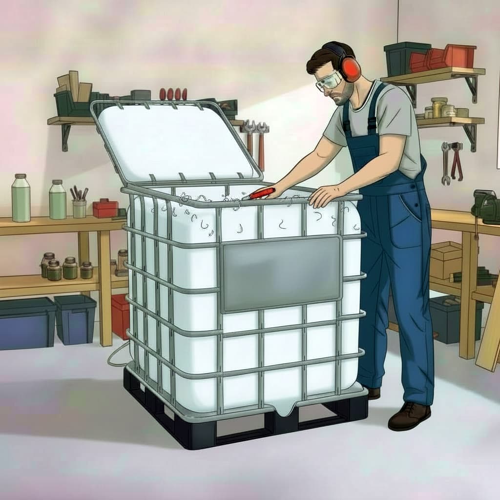 IBC-Container zuschneiden - 05-Kontur-glaetten IBC-Container zuschneiden - 05-Kontur-glaetten