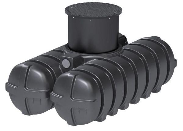 ROTH Flachspeicher Twinbloc® 1500 Liter Regenwasser Tank - Zisterne