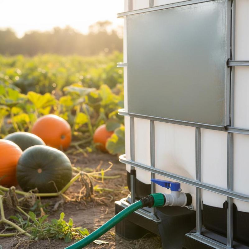 1000l IBC Wassertank auf PE-Palette (Gebraucht/Gespült) 