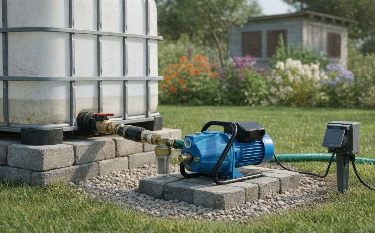 Gartenpumpe Jetpumpe selbstansaugend (230V) im EInsatz