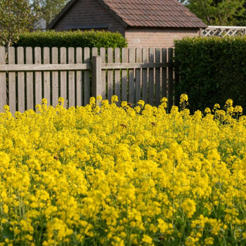 Blühende Gründüngung mit Bienen – Phacelia und Gelbsenf als Bienenweide im Garten