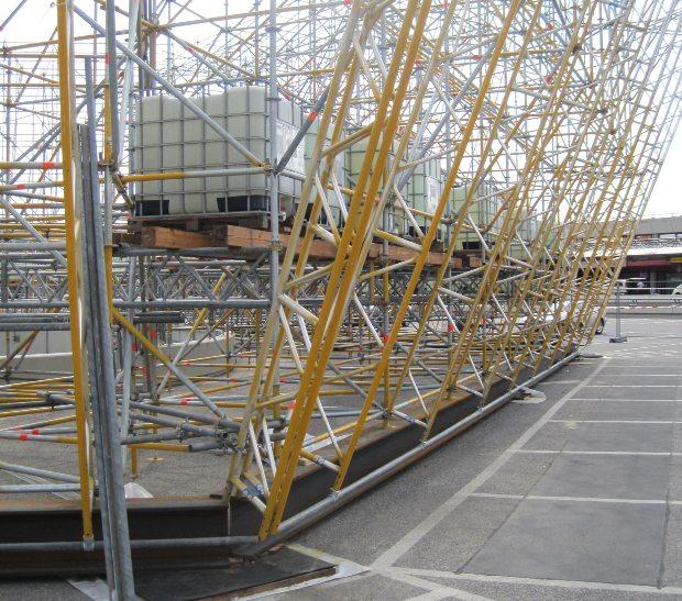 Flexible Ballastgewichte für Gerüste