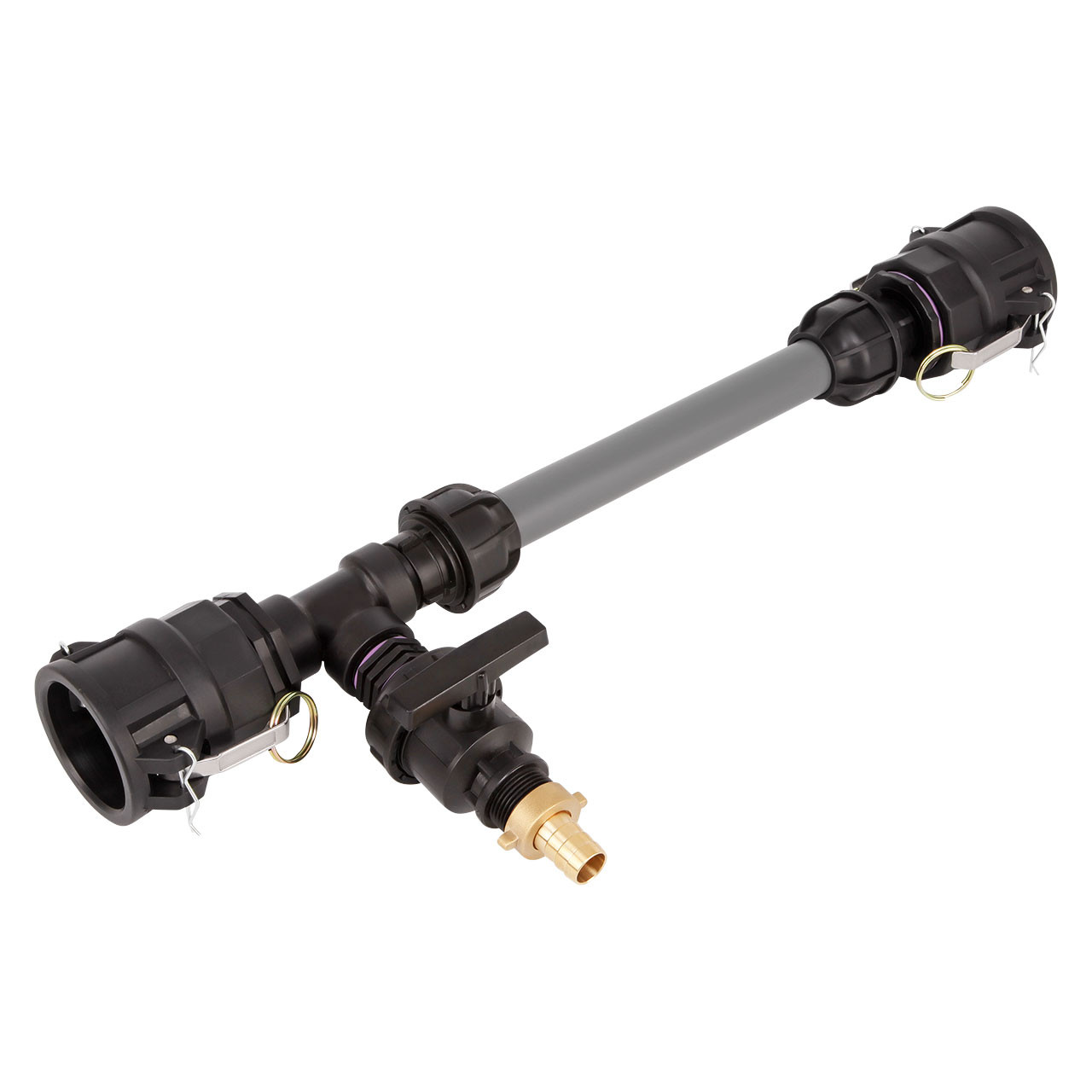 IBC Adapter 2 Camlock Dose - 2 IBC gegenüber Tankverbindung 32mm Rohr