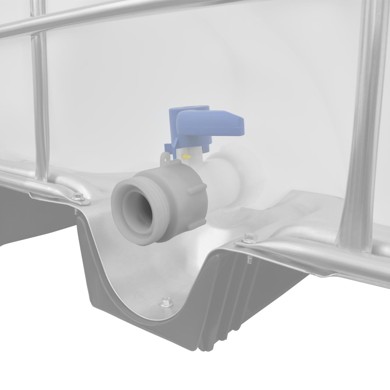 IBC Adapter S60x6 (60mm) Grobgewinde DN 50 - RD65 x 1/6 Außengewinde (Milchgewinde DN 40)