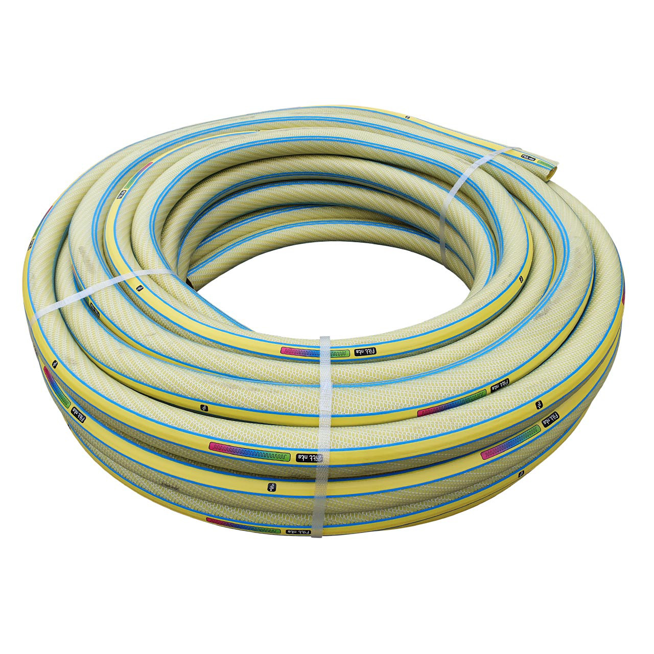 25mm-1-zoll-25m-Gartenschlauch-NTS-Trikot-Gewebe-Yellow FITT 25mm 1" (25m) Profi-Gartenschlauch NTS-Trikot-Gewebe Yellow