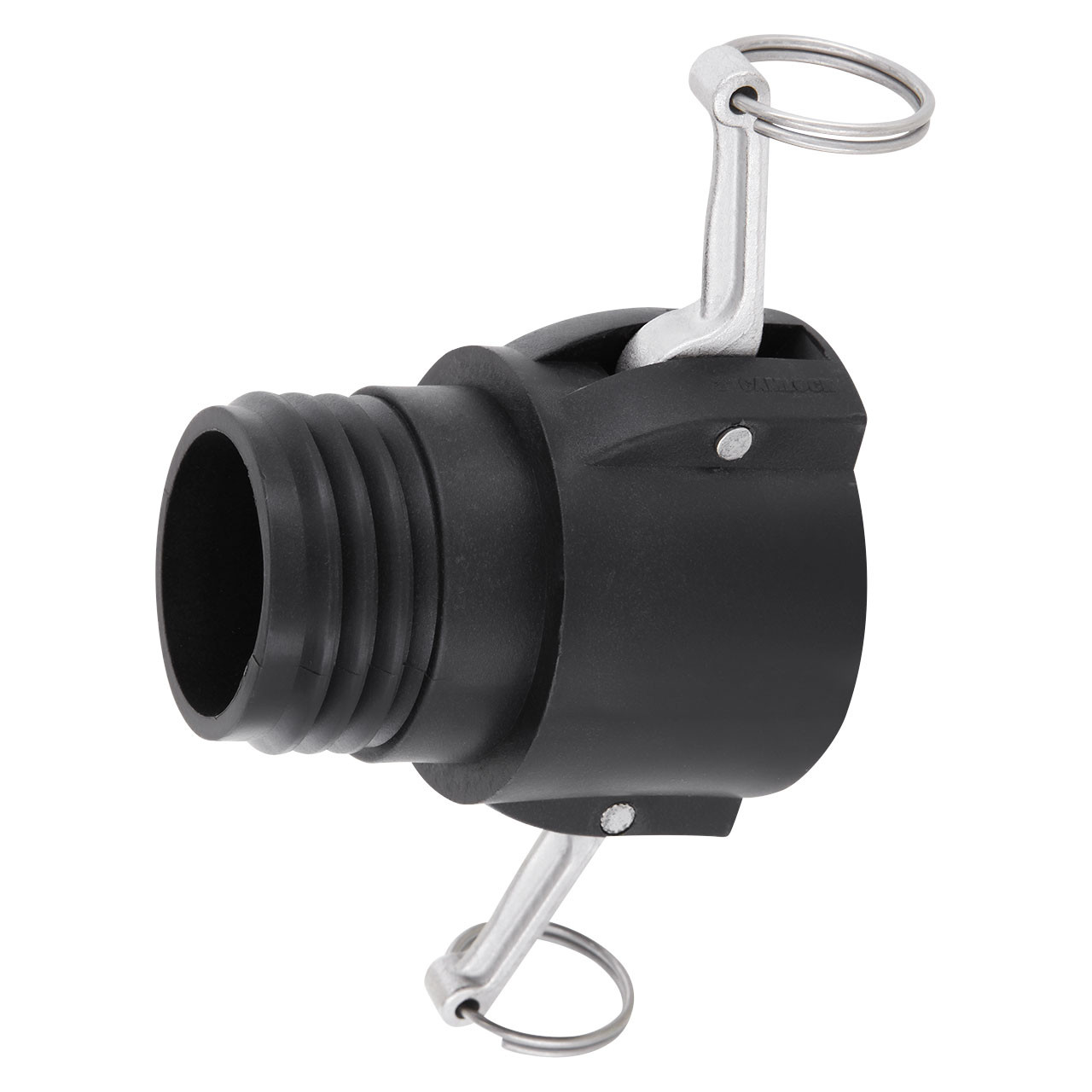 IBC Container Adapter 2" Camlock Kamlok Dose (Mutterkupplung) - Reduzierung S60x6 (60mm) Grobgewinde DN50