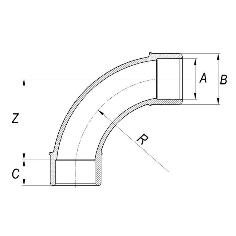 PVC-U-Bogen-90-grad-2x-Klebemuffe-DETAIL