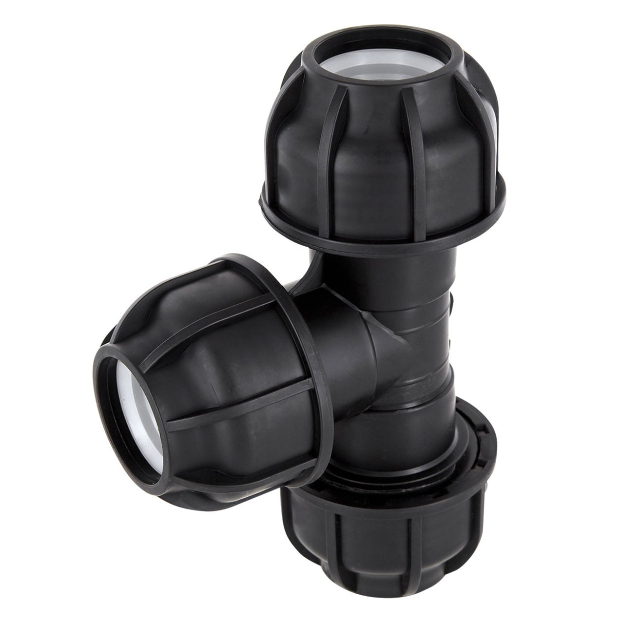 PP-Klemmfitting T-Stück Klemmverbindung Kupplung 3fach Klemme