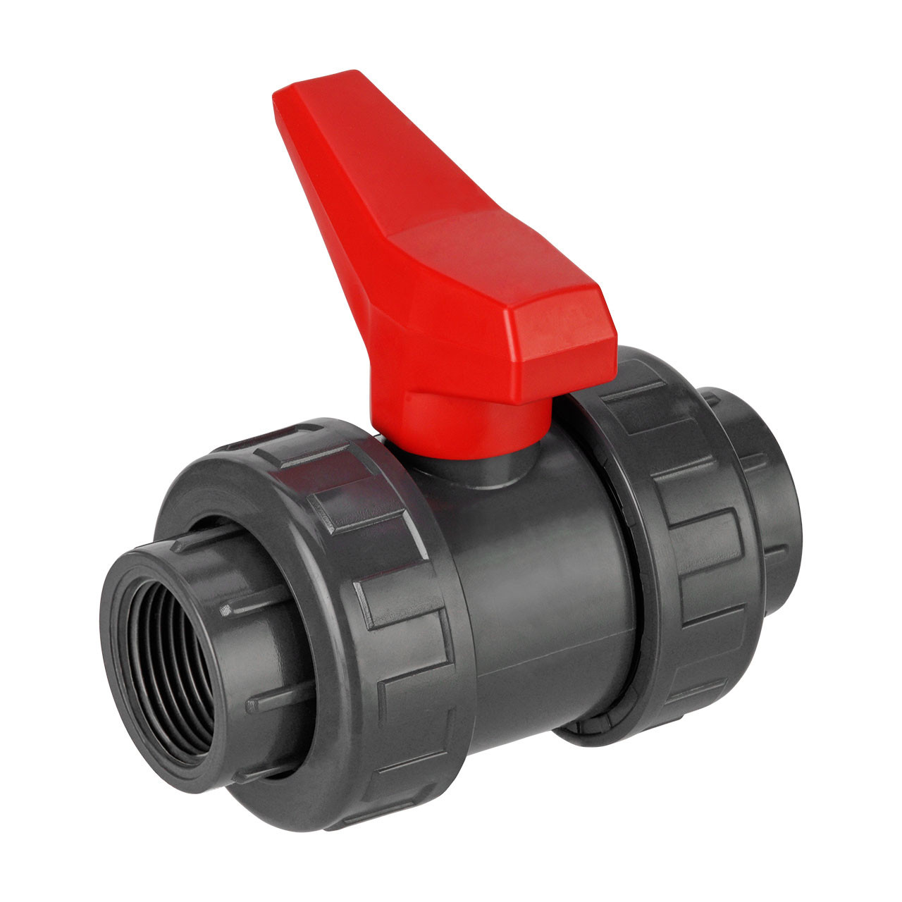 PVC-U Kugelhahn Teflon/EPDM 2x Innengewinde