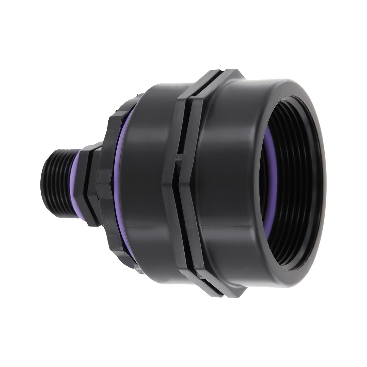 IBC Container Adapter BSP 2" (58mm) Feingewinde DN 50 - Außengewinde Reduzierung 1/2", 3/4", 1", 1 1/4", 1 1/2" oder 2"