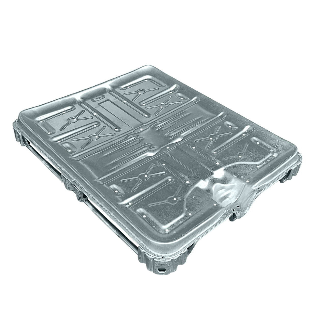 Stahlpalette für 1000l IBC Ecobulk MX als Austausch Palette 1200 x 1000 mm