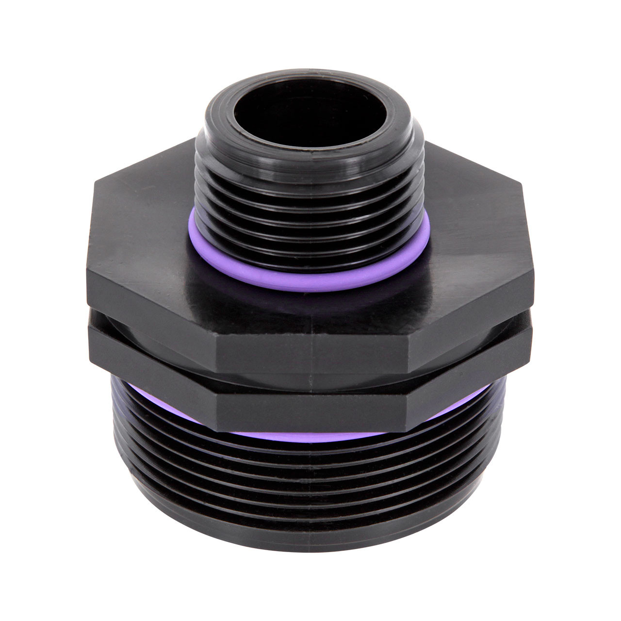 PP Gewindefittings Gewindeverschraubung Reduziernippel Fitting 2x Außengewinde mit O-Ring