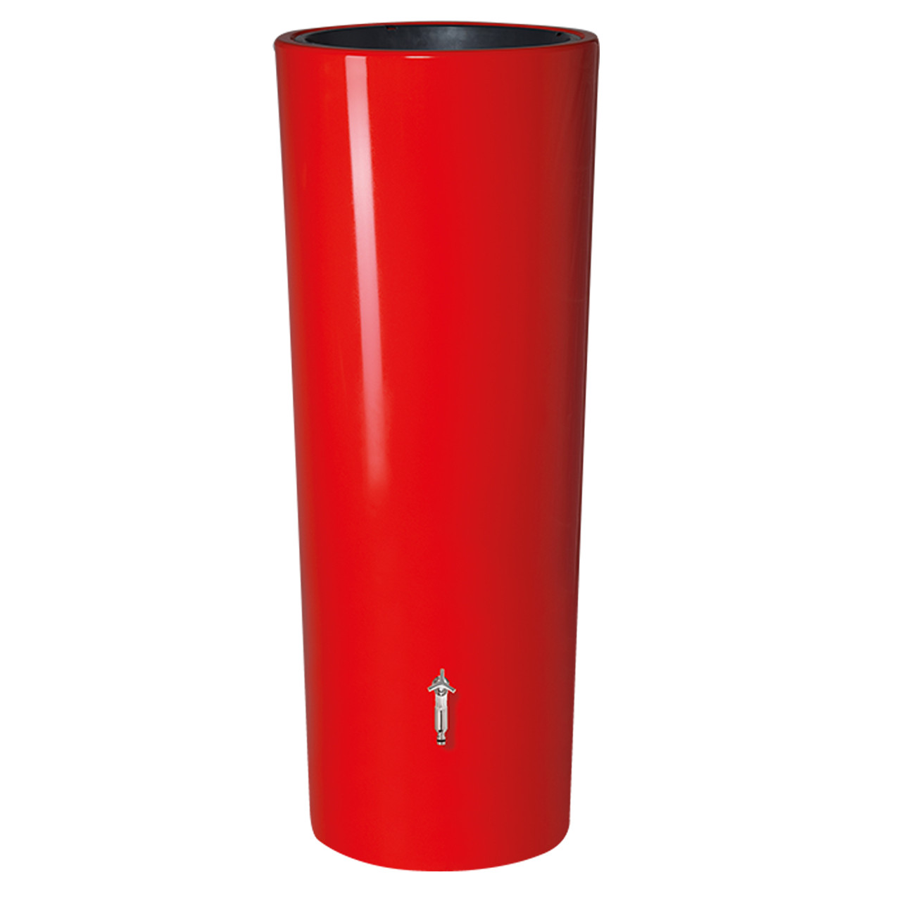 350l Regenspeicher Regentonne Wassertank COLOR 2in1 mit Pflanzschale in TOMATO von GRAF GARANTIA