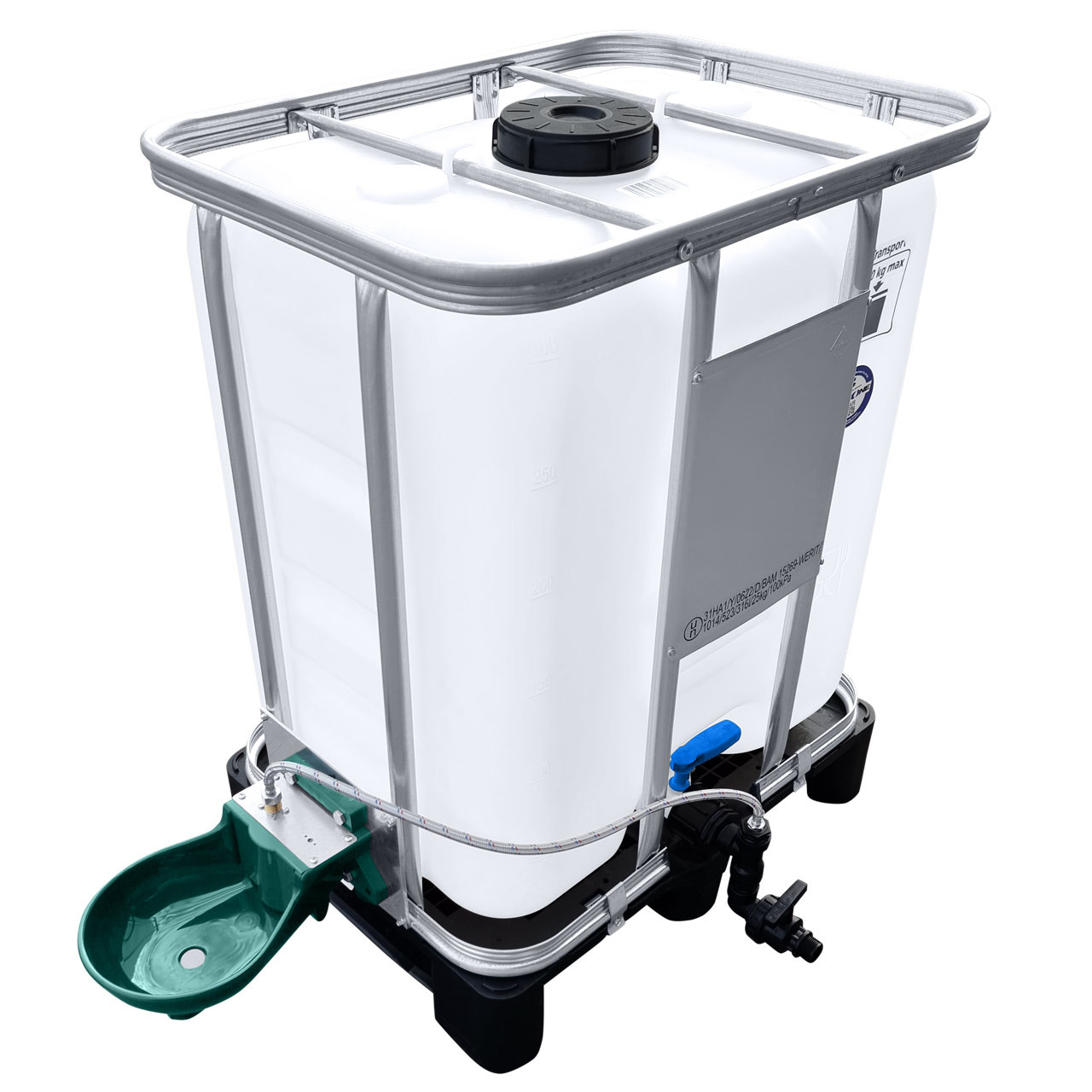 300l-IBC-Container-mit-Traenkebecken-auf-PE-Palette-NEU-1