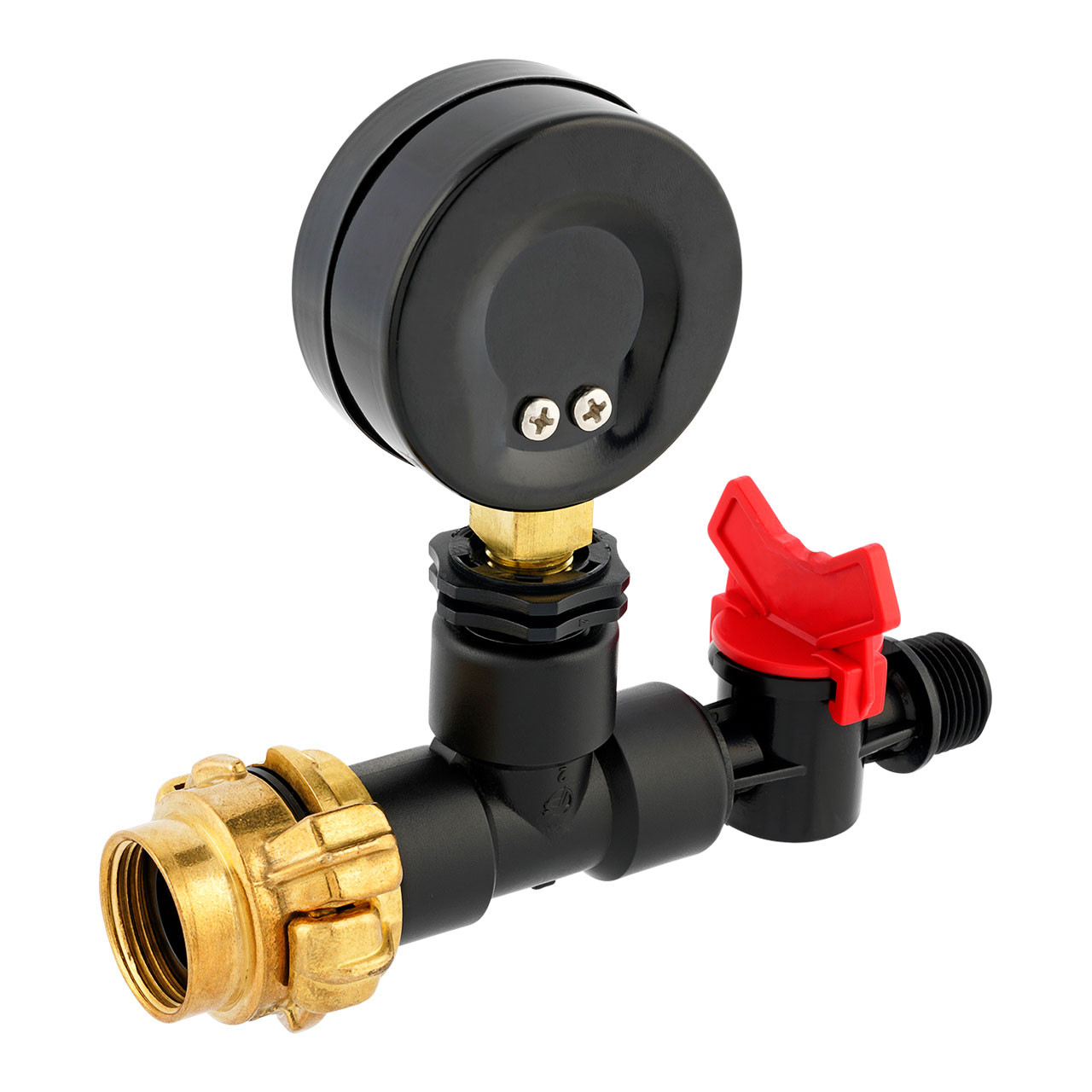 Messgerät mit Manometer für Wassermenge Druck/Durchfluss