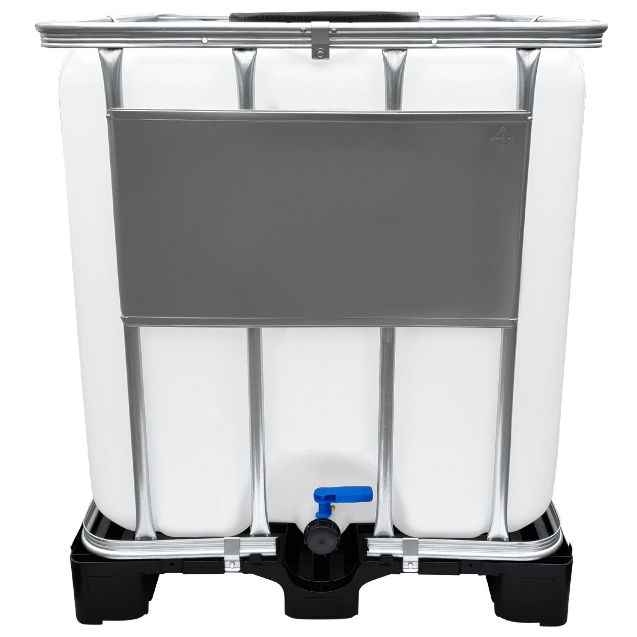 1000l IBC Container (Mannloch DN 400) auf PE-Palette