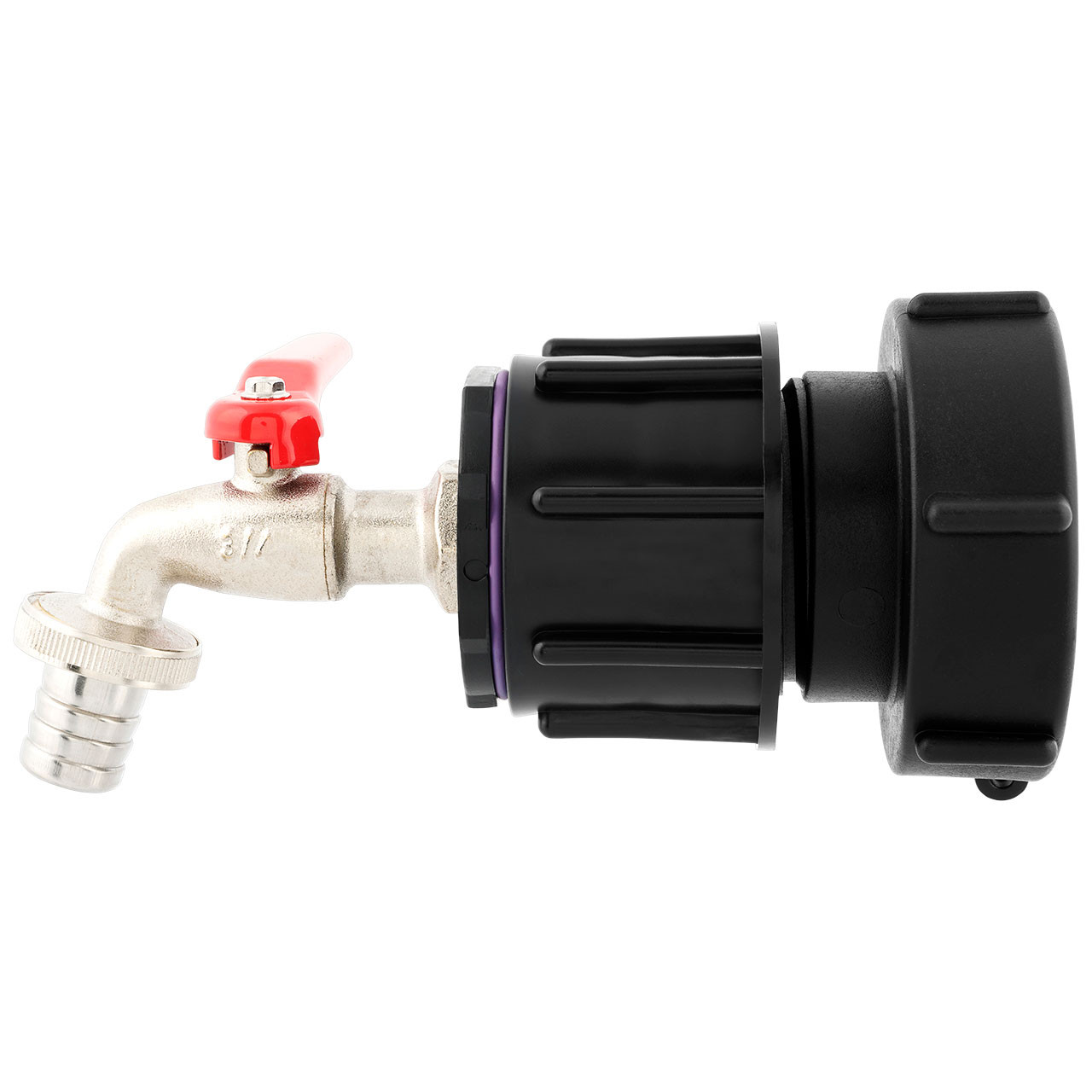 IBC-Adapter-M80x3-3-4-Kugelhahn-PROFI-Auslaufventil-3 IBC Adapter M80x3 - 3/4" Kugelhahn PROFI Auslaufventil