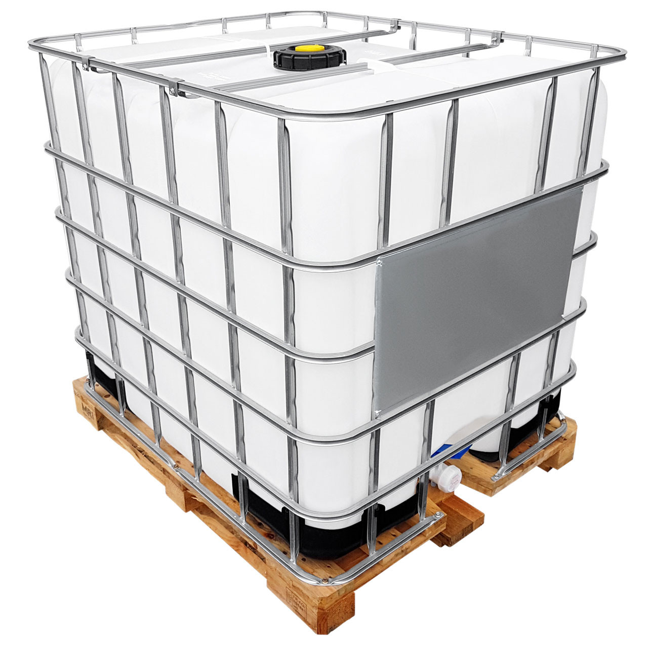 1000l IBC Container Wassertank auf Holzpalette GESPÜLT