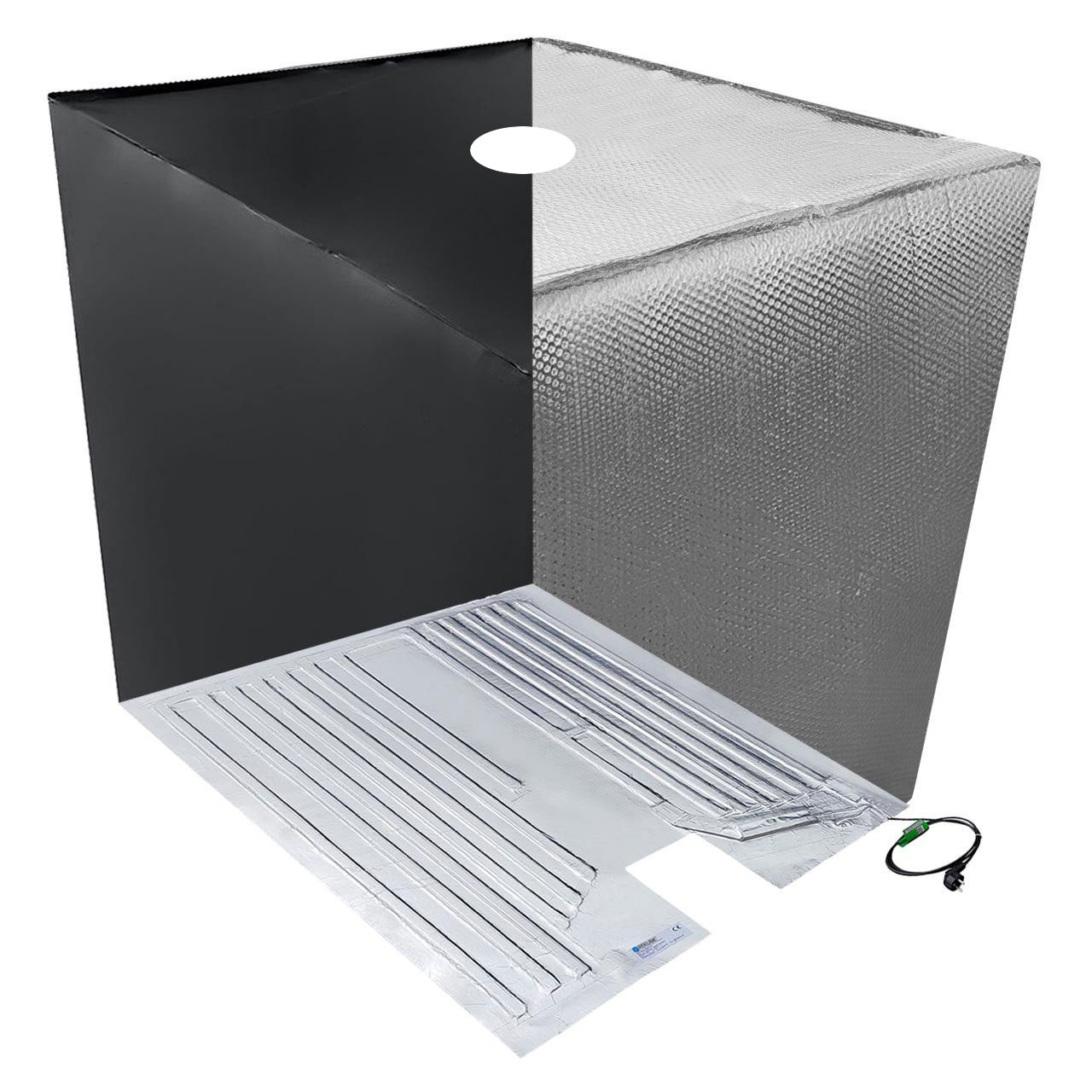 IBC Hitze- & Frostschutz +Set Heizmatte + Thermohaube + UV Schutz Folie