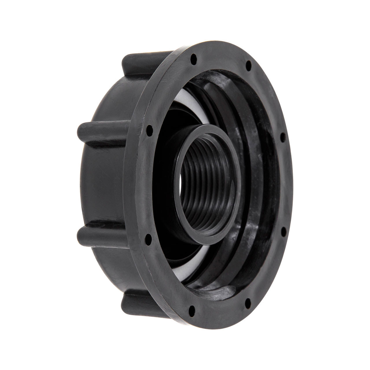 IBC-Adapter-S60x6-DN50-Hahnkappe-mit-3-4-zoll-Innengewinde-2 IBC Adapter S60x6 (60mm) Grobgewinde DN 50 - Hahn Kappe mit 3/4" Innengewinde IBC Container Reduzierung