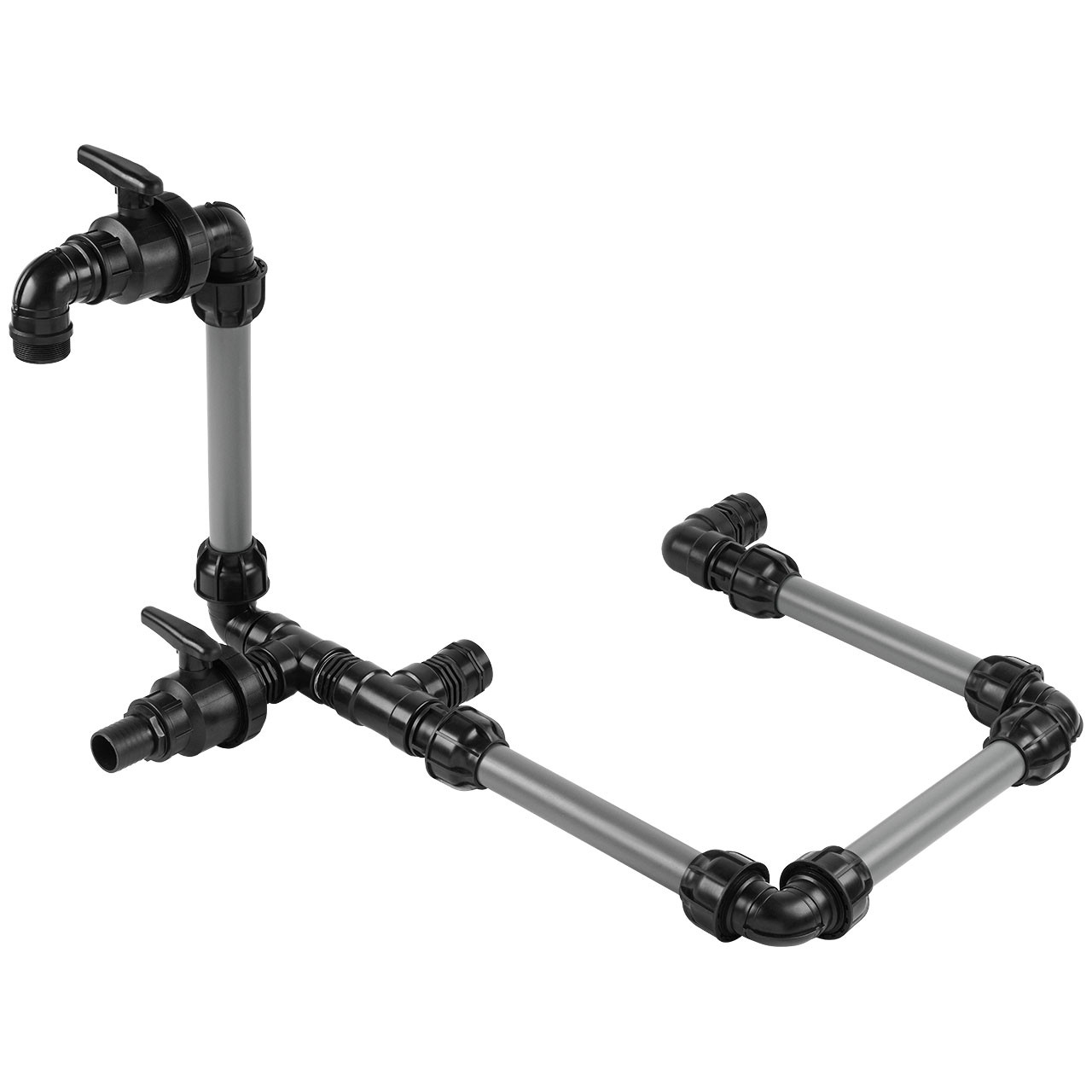 IBC Adapter BSP 2" - 2 IBC hintereinander Schwanenhals Tankverbindung 50mm Rohr