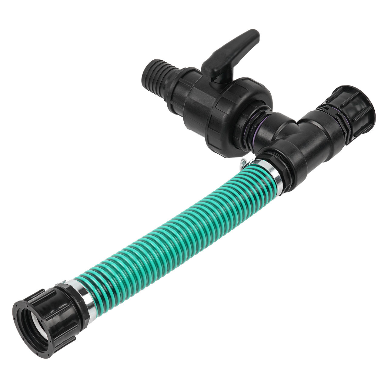 IBC Adapter S60x6 - 2 IBC gegenüber Tankverbindung 50mm Schlauch