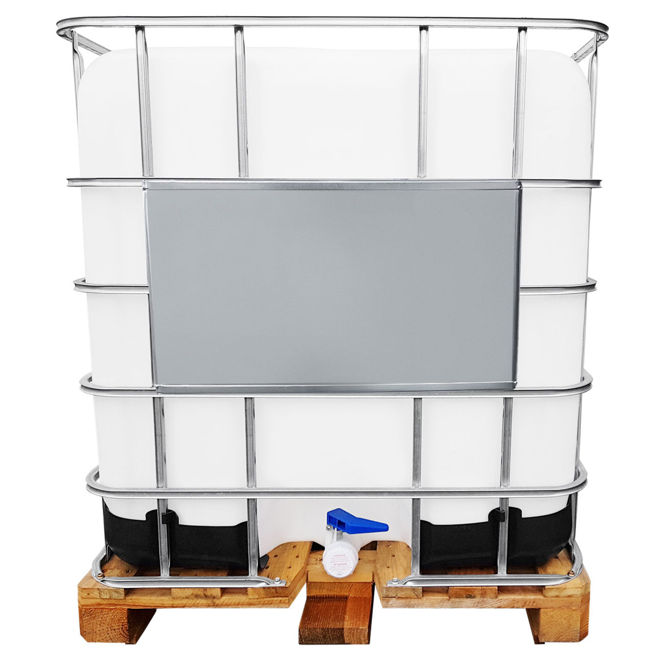 1000l IBC Container Wassertank auf Holzpalette GESPÜLT