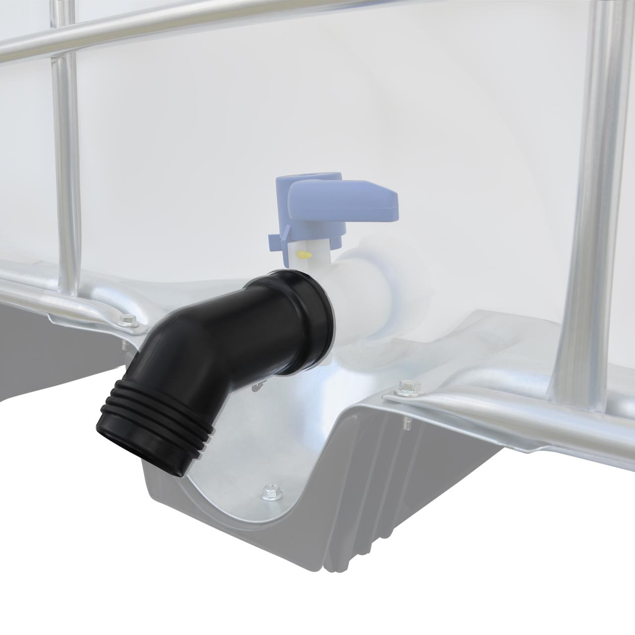 IBC Container Adapter S60x6 (60mm) Grobgewinde DN 50 - 1-teilige Auslauftülle DN 50 Regenwassertanks