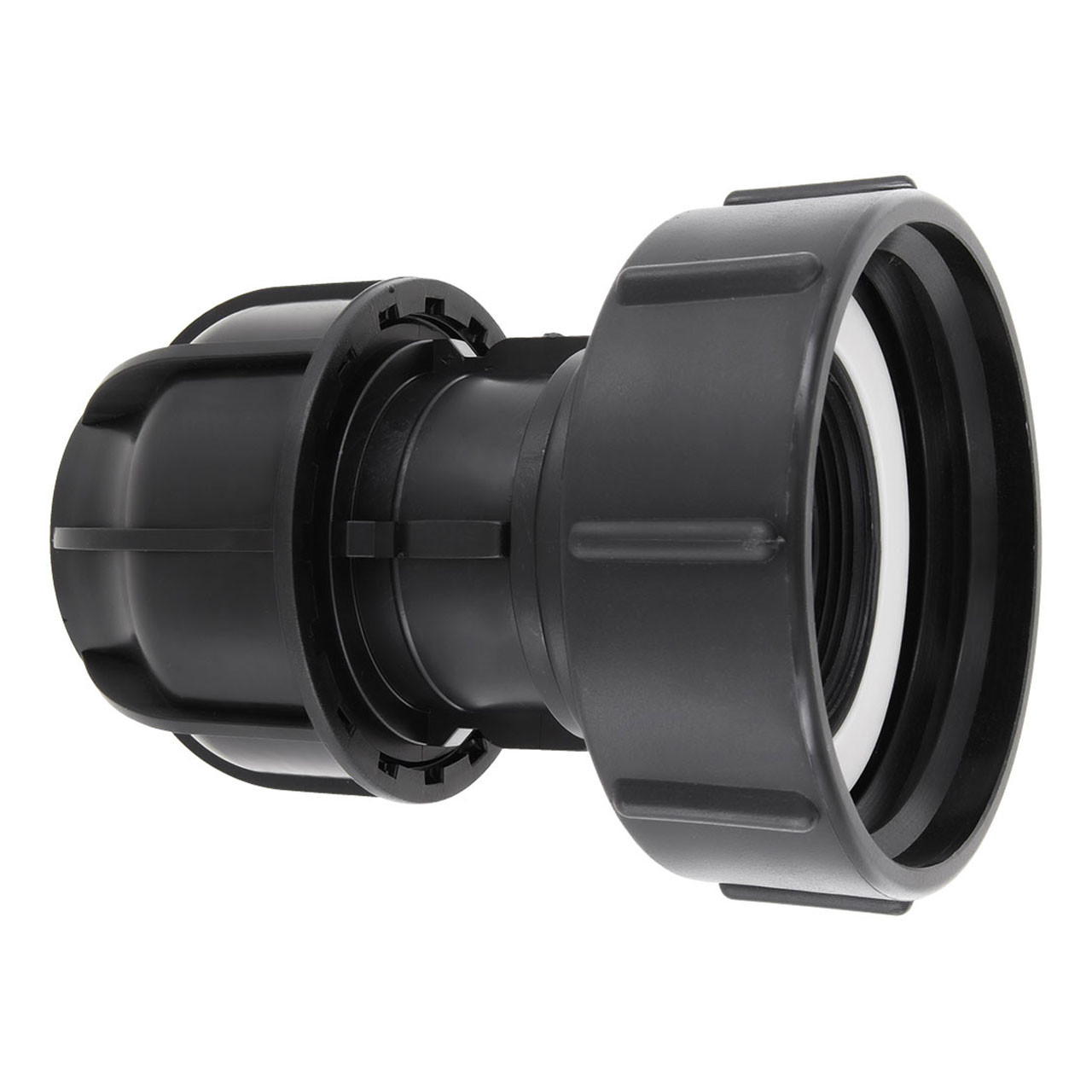 IBC-Adapter-S100x8-Ubergangsmuffe-f-ur-DN-50-Rohr-2 IBC Adapter S100x8 (100mm) DN80 - Übergangsmuffe PP Klemme 50mm