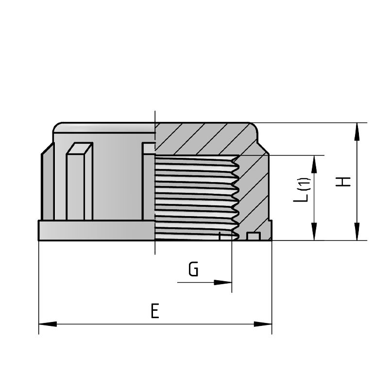 PP Gewindefittings Gewindeverschraubung Gewindekappe Fitting Innengewinde mit O-Ring