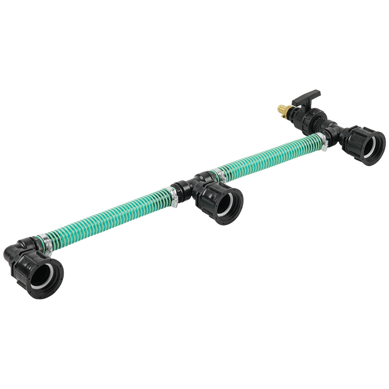 IBC-Adapter-S60x6-3-IBC-nebeneinander-Tankverbindung-32mm-Schlauch-2 IBC Adapter S60x6 - 3 IBC nebeneinander Tankverbindung 32mm Schlauch