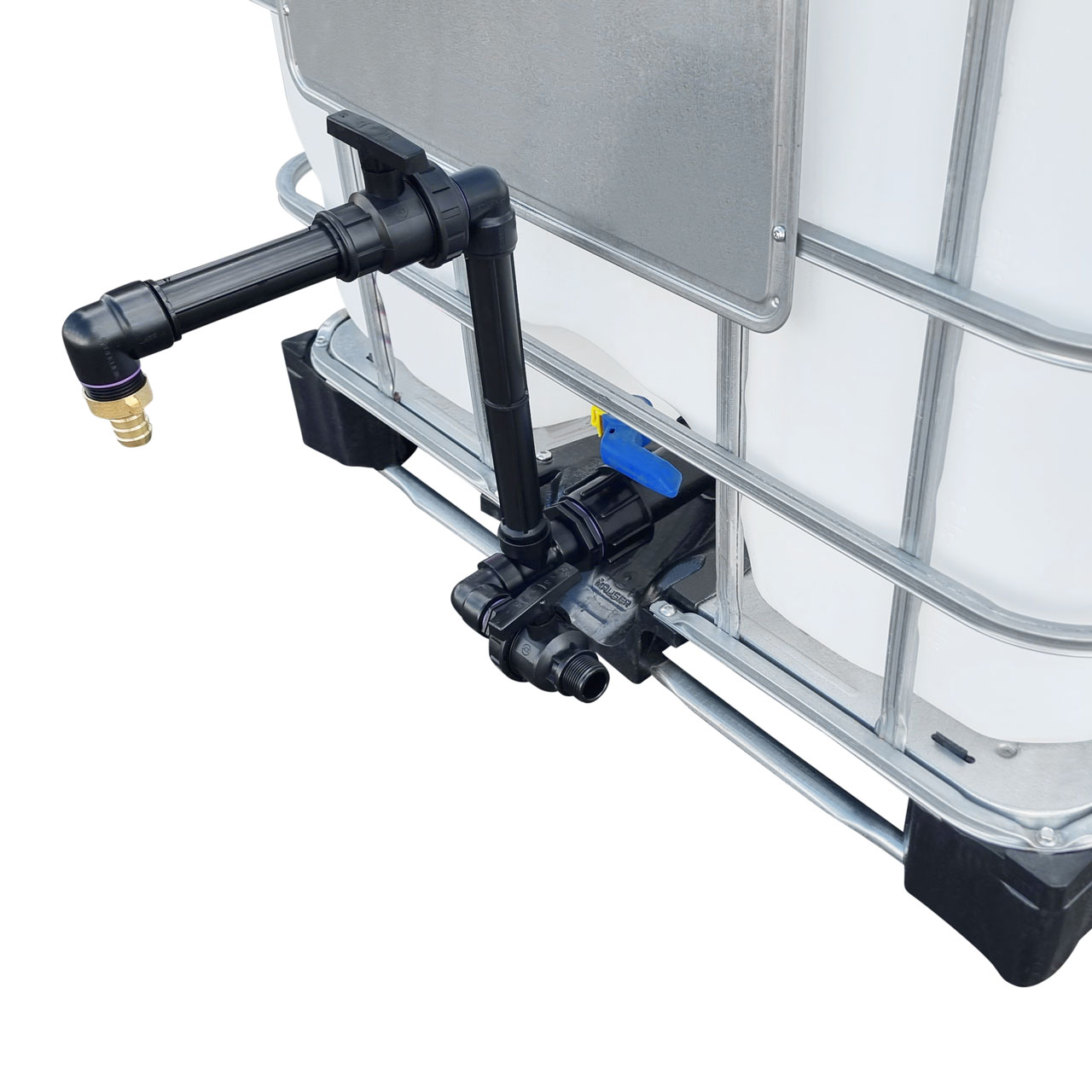 1000l IBC Regenwassertank Neuwertig mit Fallrohranschluss + Schwanenhals