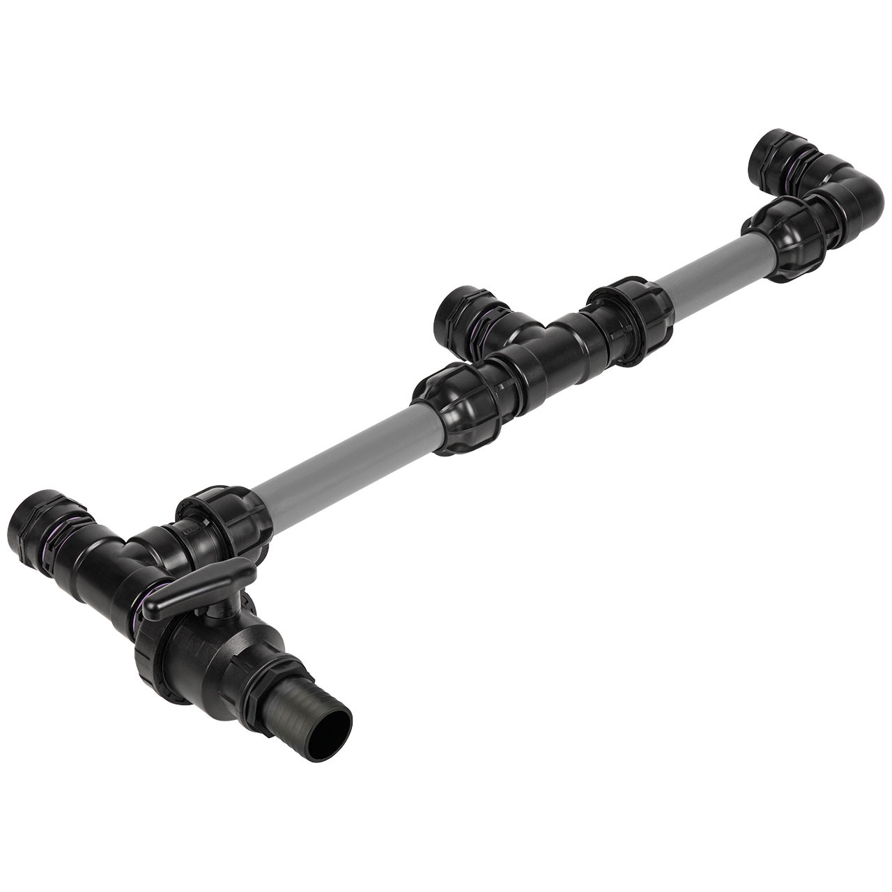 IBC Adapter BSP 2" - 3 IBC nebeneinander Tankverbindung 50mm Rohr
