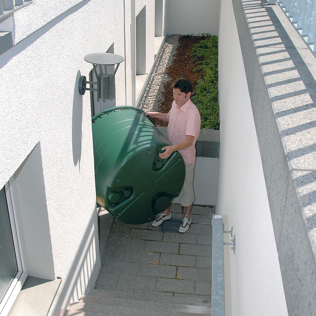 1300L Regenspeicher Wassertank Regentonne TOP-Tank für oberirdischen Einbau von GRAF GARANTIA