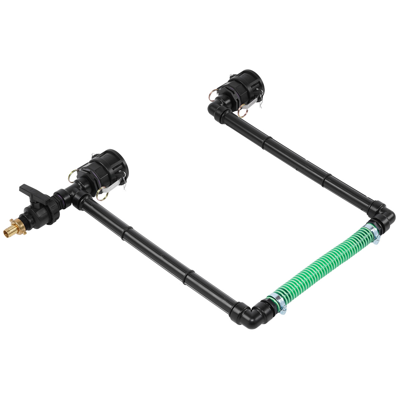 IBC Adapter 2" Camlock Dose - 2 IBC hintereinander Tankverbindung 32mm Schlauch