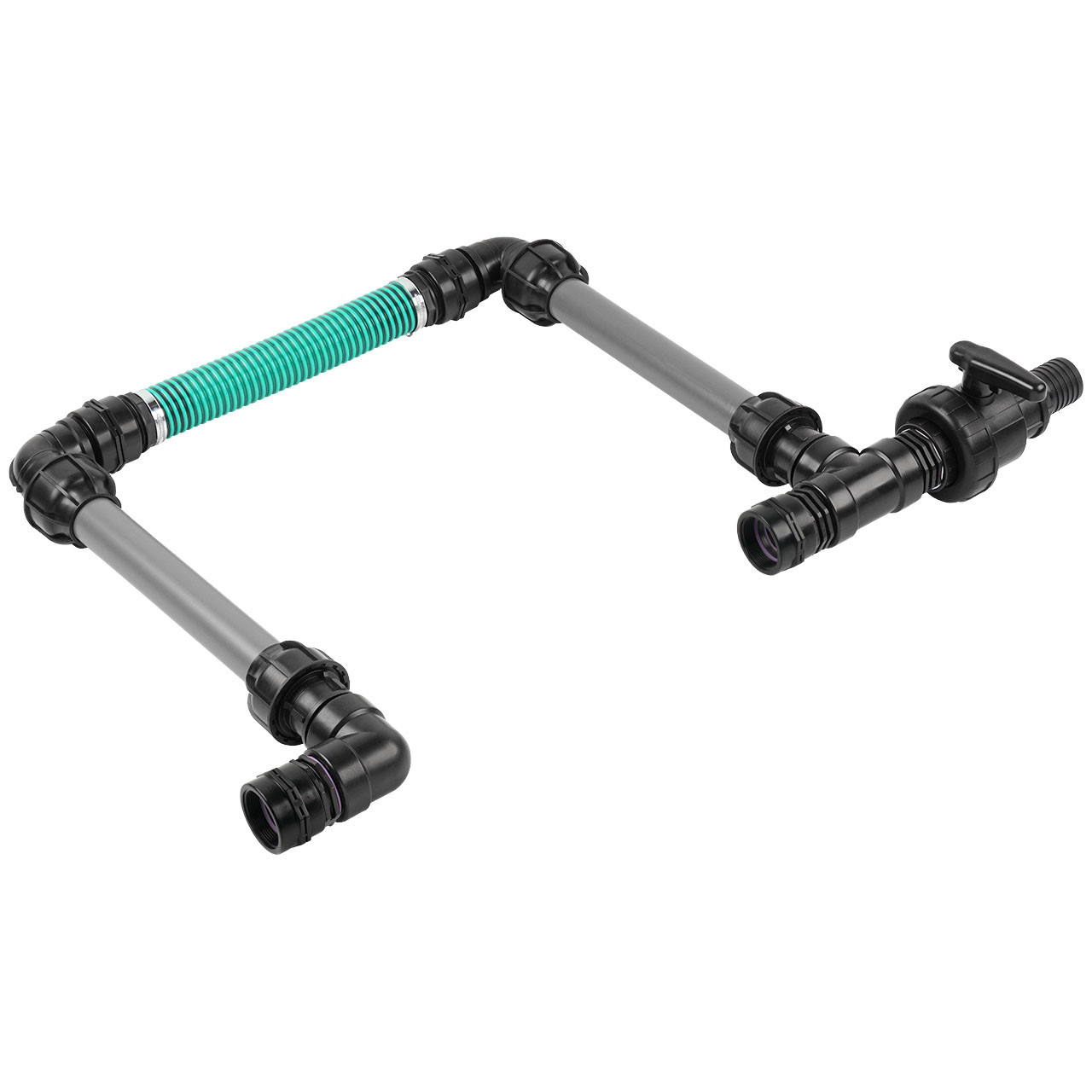 IBC Adapter BSP 2" - 2 IBC hintereinander Tankverbindung 50mm Schlauch