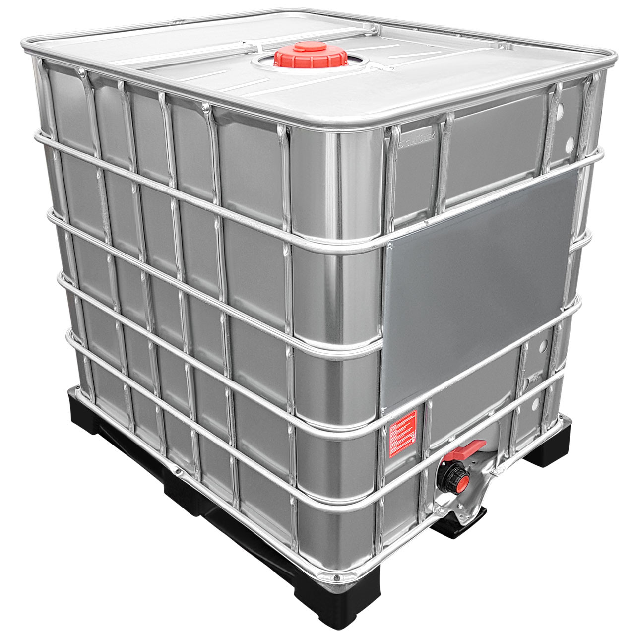 1000l IBC Container mit Stahlmantel NEU auf Kunststoffpalette