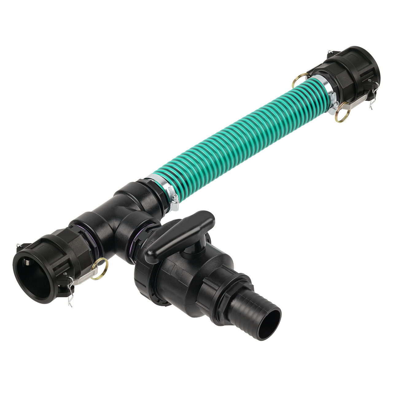IBC Adapter 2 Camlock Dose - 2 IBC gegenüber Tankverbindung 50mm Schlauch