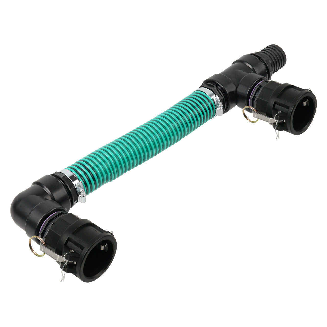 IBC Adapter 2 Camlock Dose - 2 IBC nebeneinander Sparset Tankverbindung 50mm Schlauch