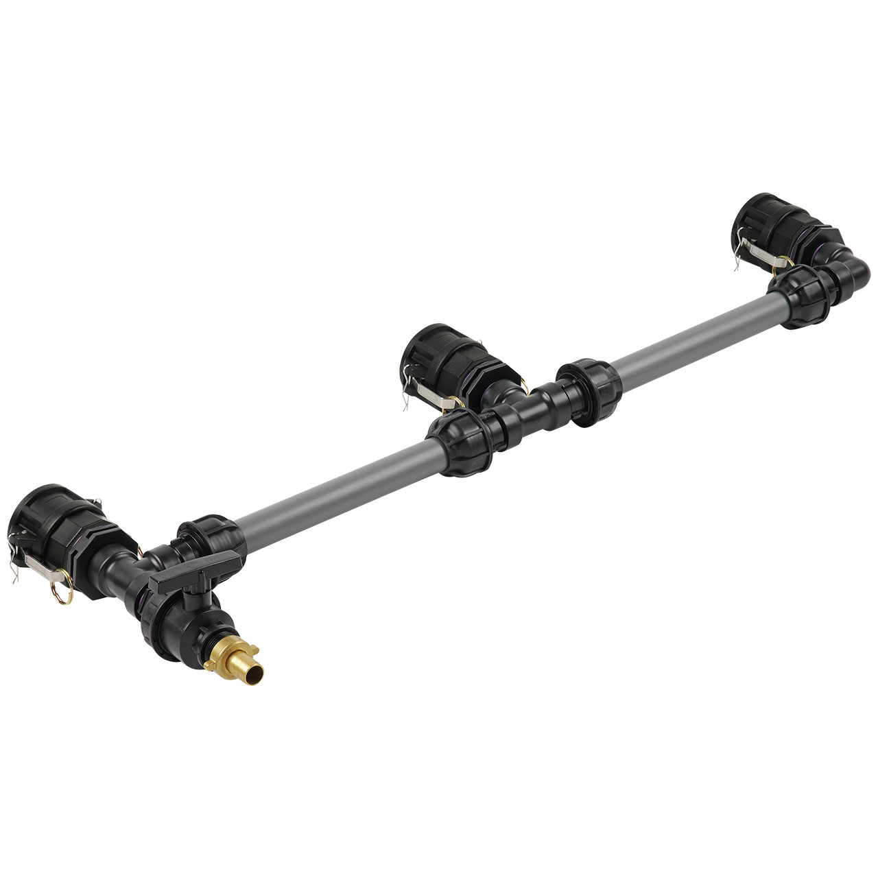 IBC Adapter 2" Camlock Dose - 3 IBC nebeneinander Tankverbindung 32mm Rohr